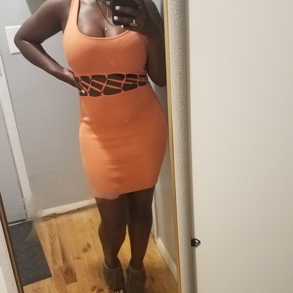 Orange dress (gently used)